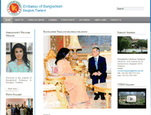 Tablet Screenshot of bdembassybangkok.org